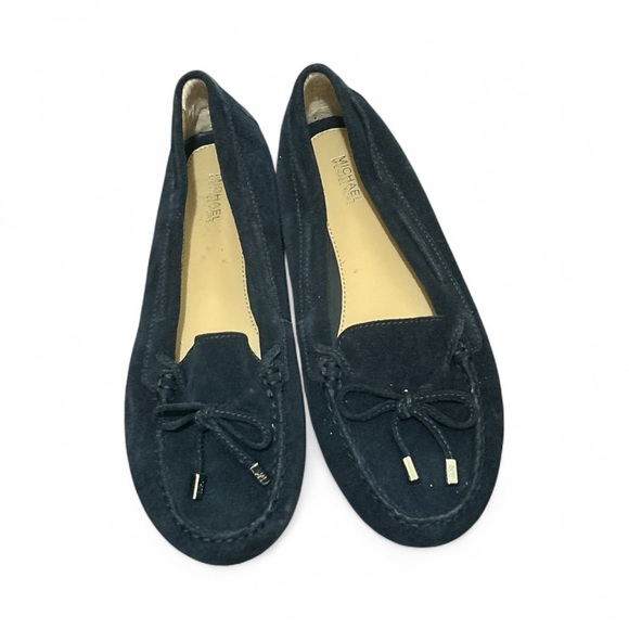 Michael Kors Black Suede Loafers - Picture 1 of 4